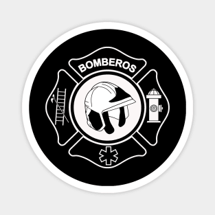 Bomberos Maltese cross logo Magnet